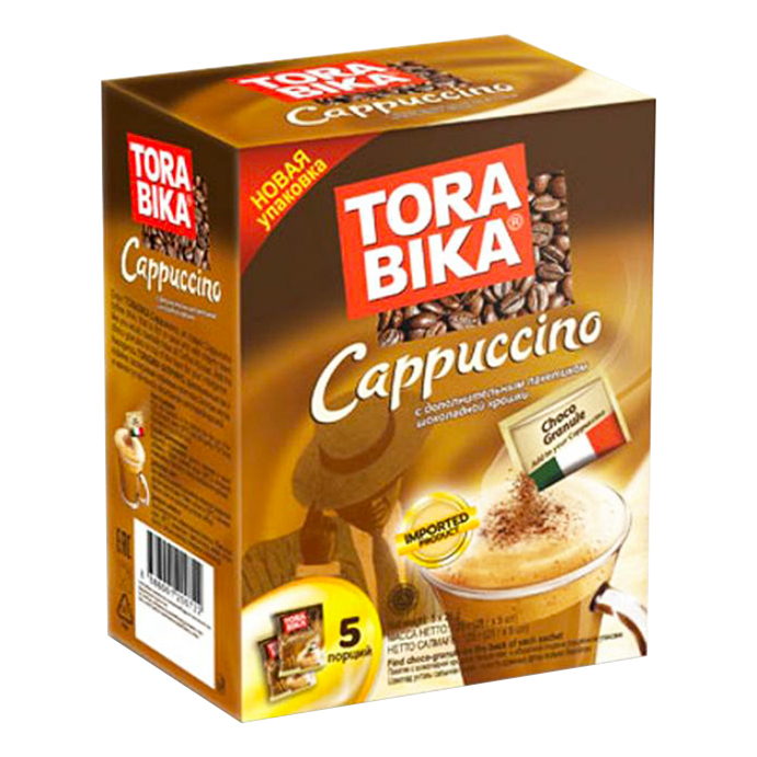 фото Кофейный напиток torabika cappuccino с шоколадной крошкой растворимый 25 г х 5 шт