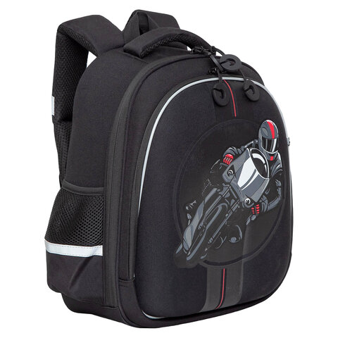 

Ранец Grizzly c бейджем MOTO RACER RAz-287-10/1 арт. 271202 черный