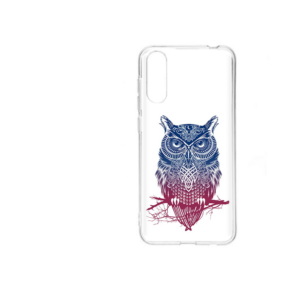 

Чехол MyPads Tocco для ZTE Blade A7 2020 хиппи сова (PT142232.471.664), Прозрачный, Tocco