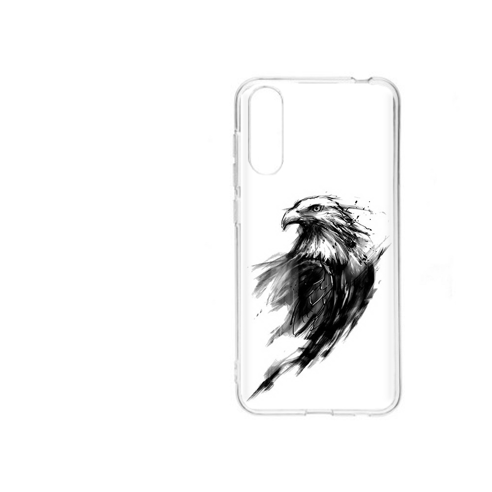 

Чехол MyPads Tocco для ZTE Blade A7 2020 чб птица (PT142232.471.670), Прозрачный, Tocco
