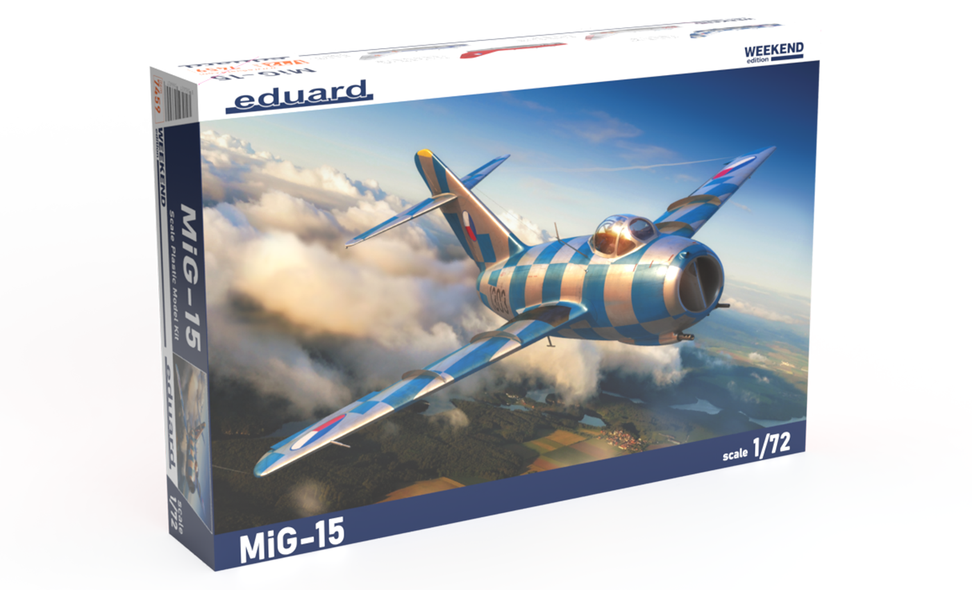 

Сборная модель Eduard 1/72 Самолёт MiGG-15 7459
