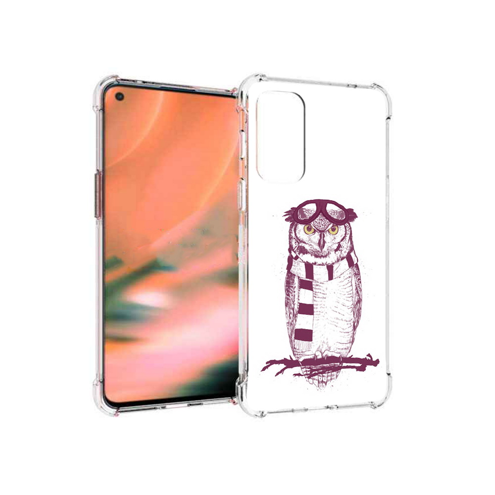 

Чехол MyPads Tocco для OnePlus Nord 2 5G сова-летчик (PT161451.125.612), Прозрачный, Tocco