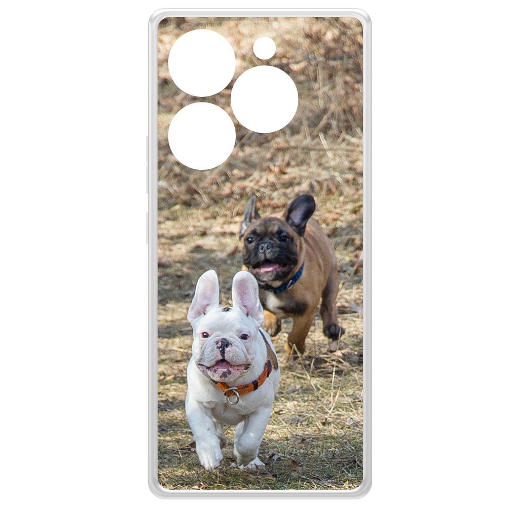 

Чехол-накладка Krutoff Clear Case Догонялки для Itel S23+, Прозрачный
