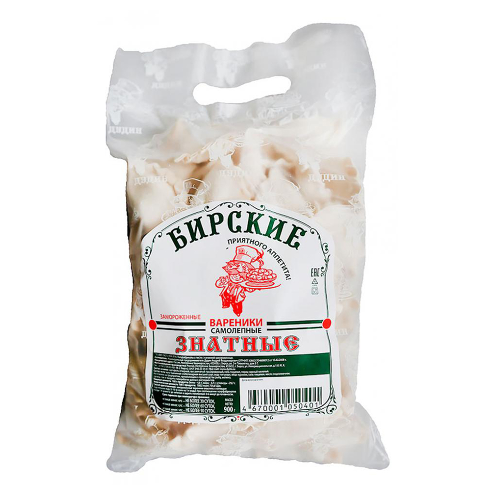 

Вареники Дудинские продукты Знатные с картофелем 900 г