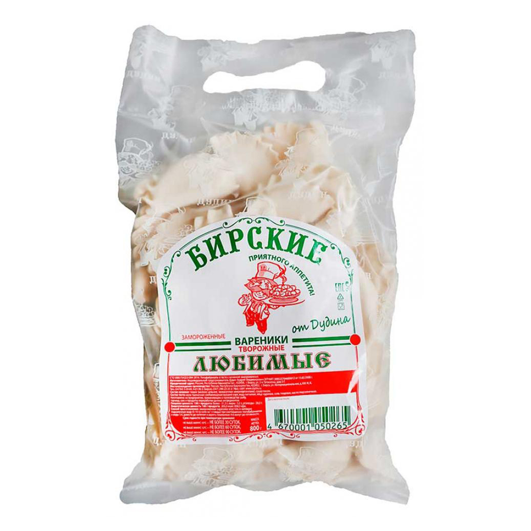 

Вареники Дудинские продукты творожные 800 г