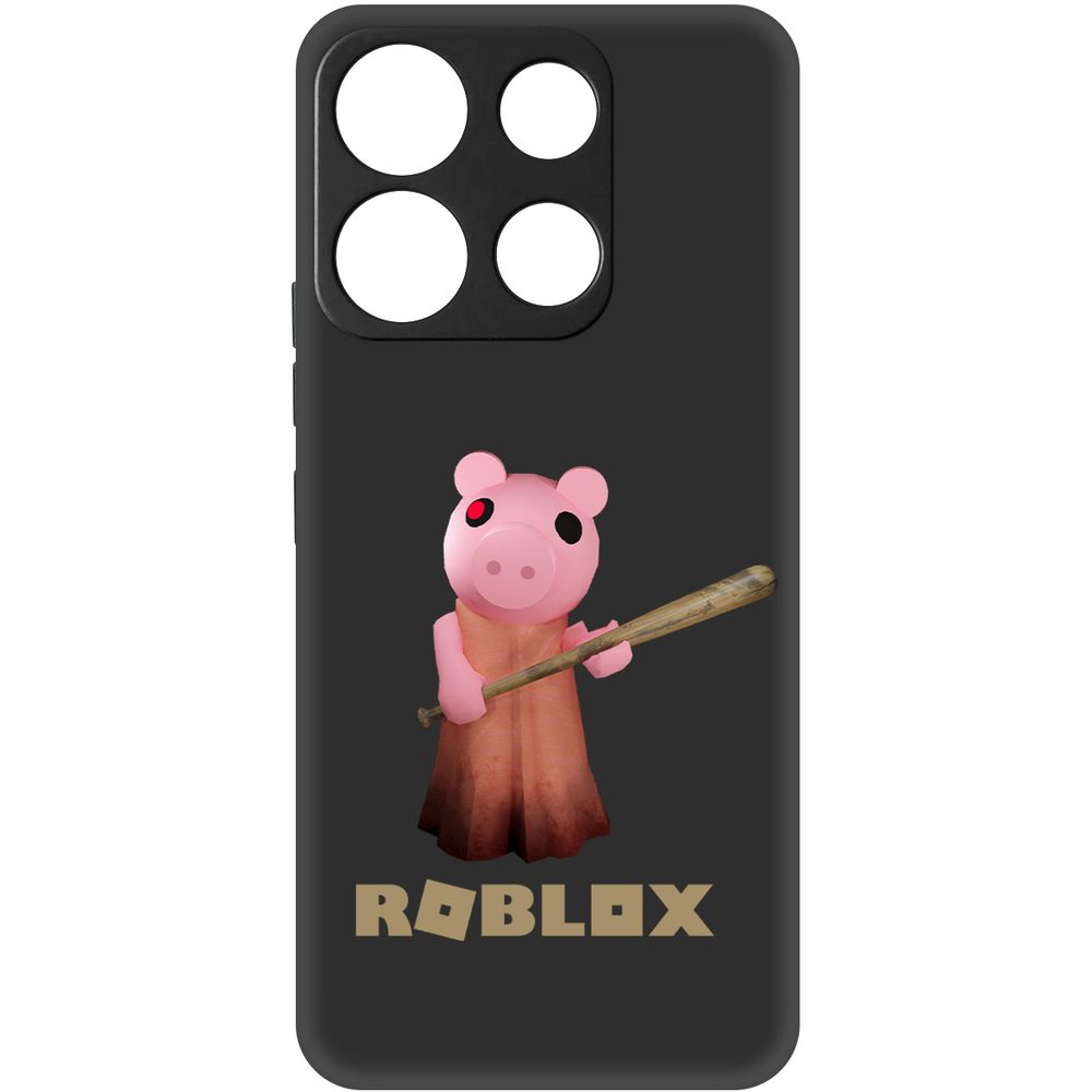 

Чехол-накладка Krutoff Soft Case Roblox-Пигги для Itel A60s черный