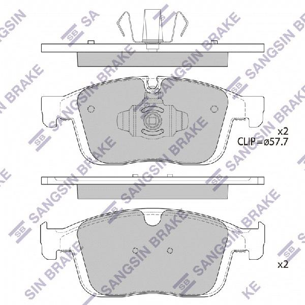 

Тормозные колодки Sangsin brake sp4025