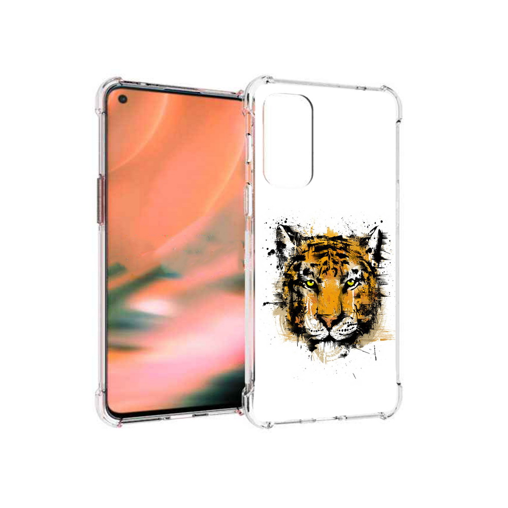 

Чехол MyPads Tocco для OnePlus Nord 2 5G тигруля (PT161451.125.643), Прозрачный, Tocco