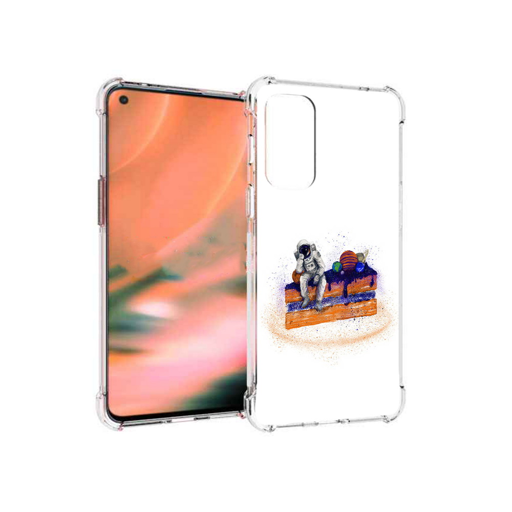 

Чехол MyPads Tocco для OnePlus Nord 2 5G торт с планетами (PT161451.125.648), Прозрачный, Tocco