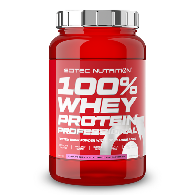 Scitec Nutrition 100% Whey Protein Professional 920 г, клубника