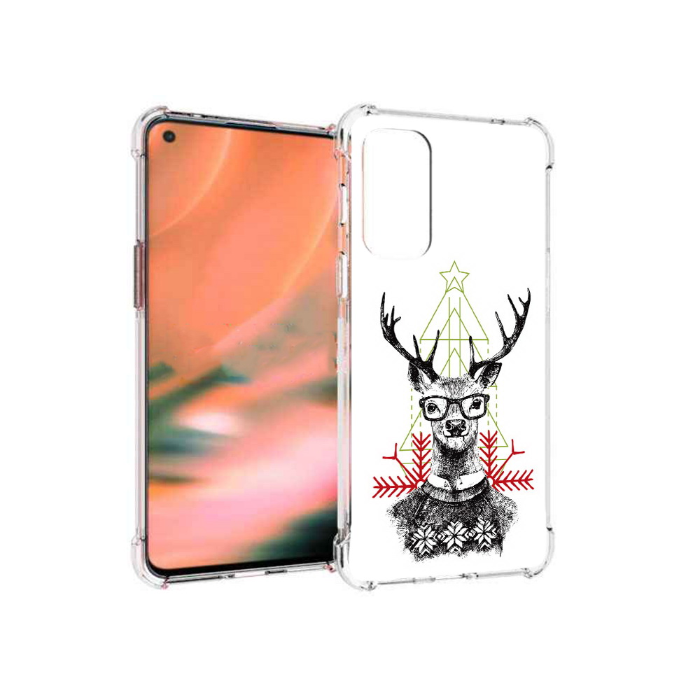 

Чехол MyPads Tocco для OnePlus Nord 2 5G умный олень (PT161451.125.652), Прозрачный, Tocco