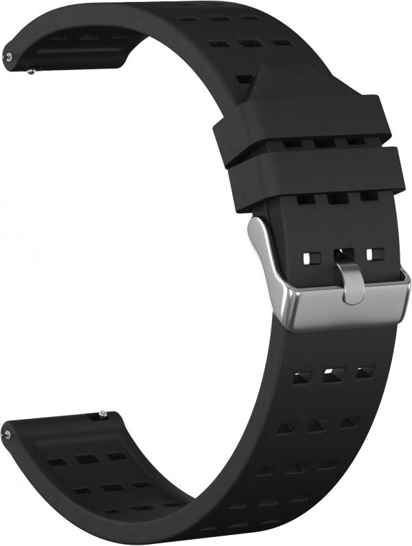 

Ремешок силиконовый GSMIN Six 20 для Amazfit GTS 2 mini (Черный)