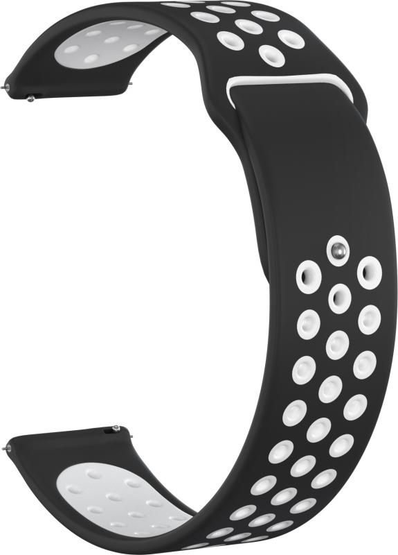 

Ремешок силиконовый GSMIN Sport Edition 22 для Amazfit GTR 47мм (Черно-белый)