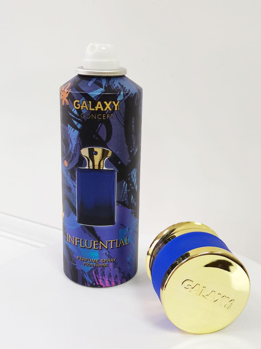 Дезодорант Galaxy Concept Influential парфюмерный спрей мужской для тела, 200 мл