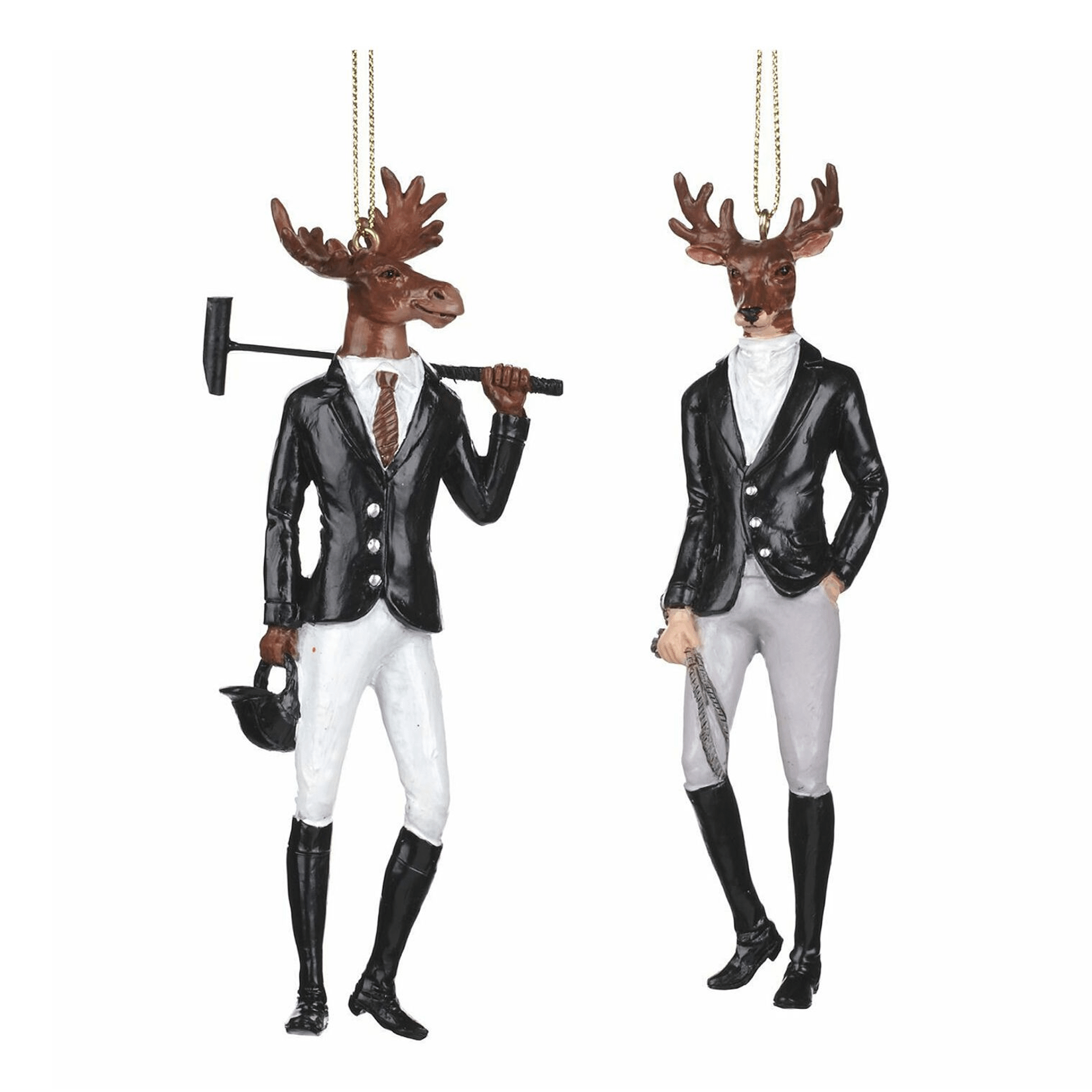 Елочная игрушка Goodwill Олень джентльмен 14 см в ассортименте цвет по наличию 559₽