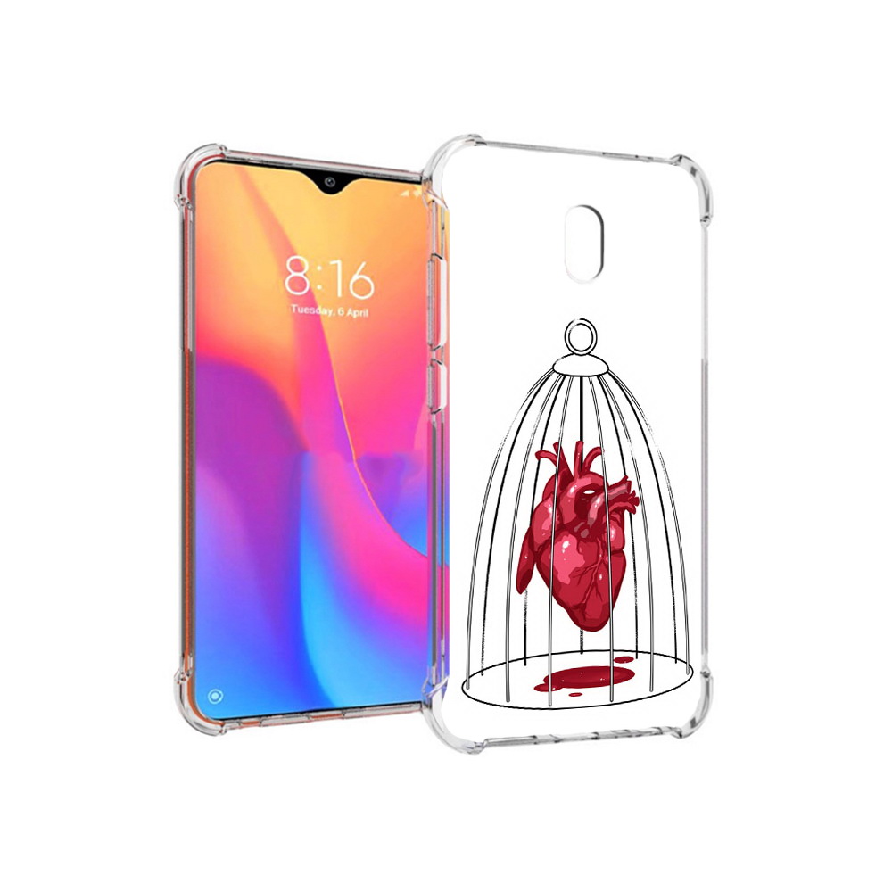 

Чехол MyPads Tocco для Xiaomi Redmi 8A сердце в клетке (PT138948.272.597), Прозрачный, Tocco