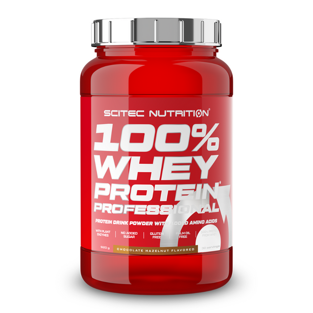 Scitec Nutrition 100% Whey Protein Professional 920 г, шоколад-орех