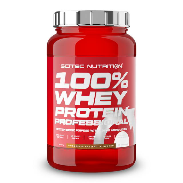 фото Scitec nutrition 100% whey protein professional 920 г, шоколад-орех