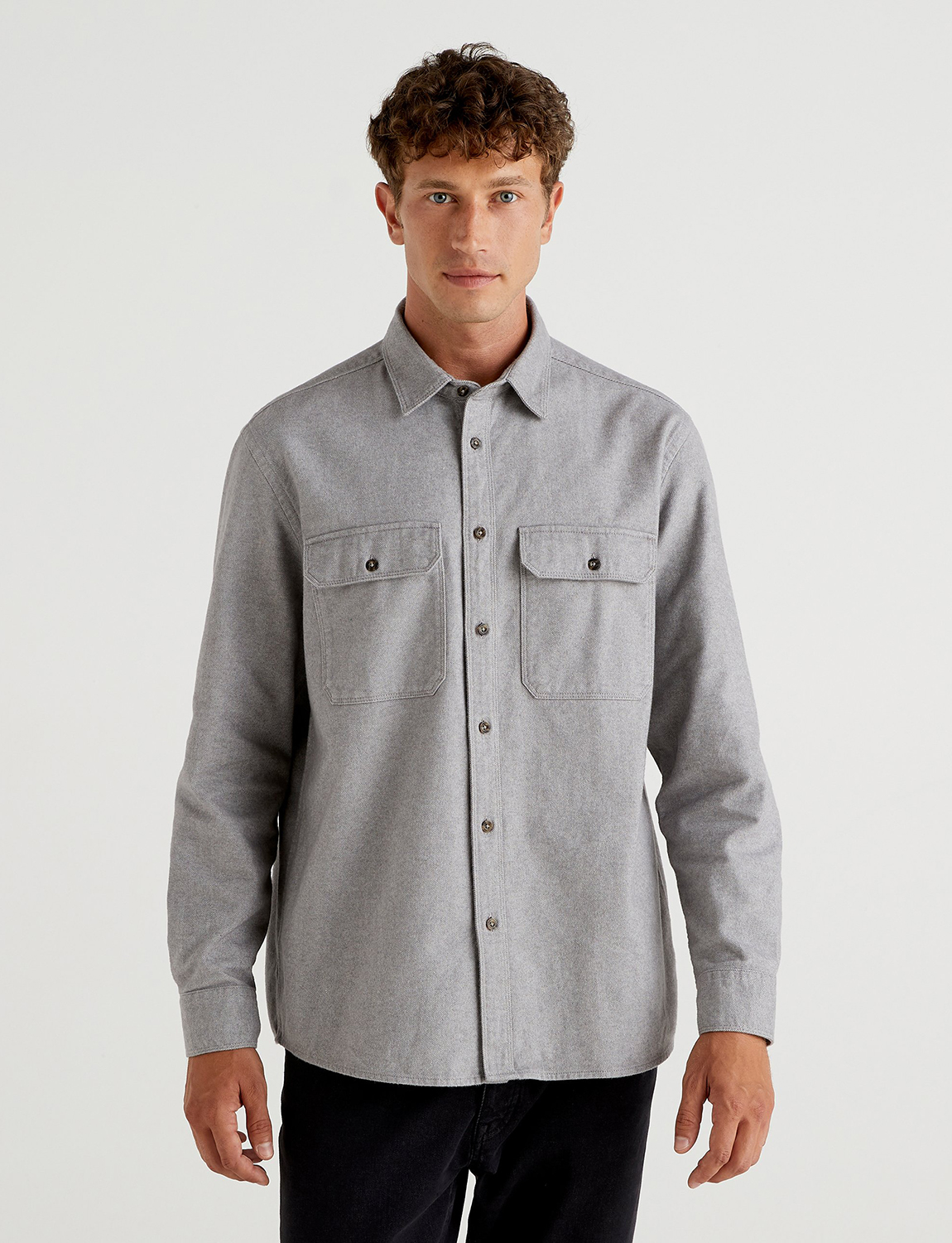 

Рубашка мужская United Colors of Benetton 21A_56A65QN48 разноцветная S, 21A_56A65QN48