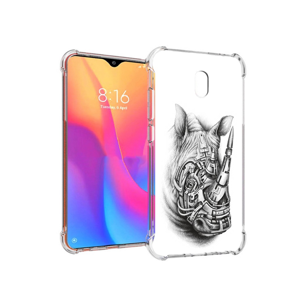 

Чехол MyPads Tocco для Xiaomi Redmi 8A стальной носорог (PT138948.272.620), Прозрачный, Tocco