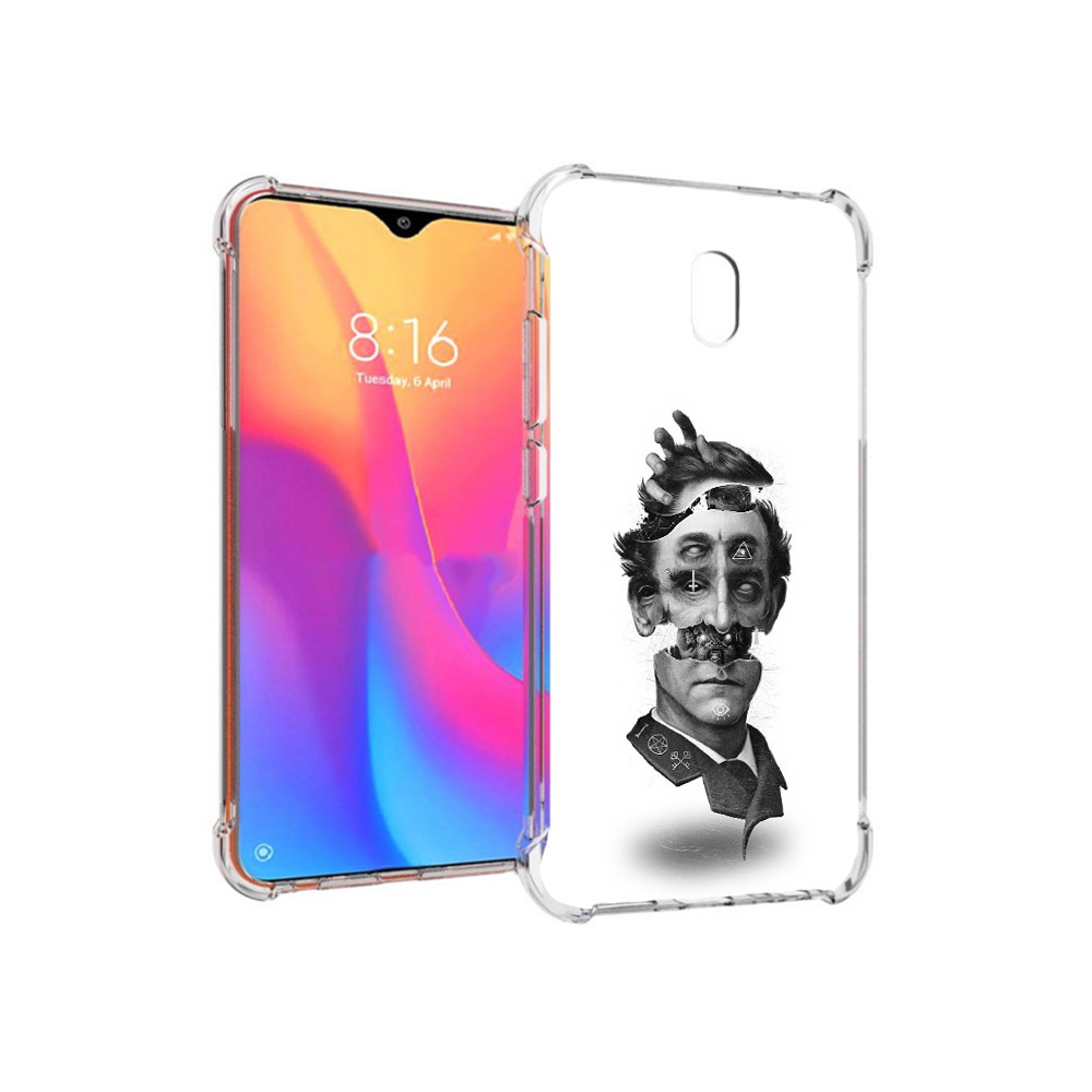 

Чехол MyPads Tocco для Xiaomi Redmi 8A страшное лицо абстракция (PT138948.272.628), Прозрачный, Tocco