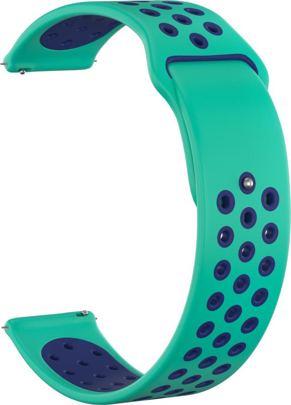 

Ремешок силиконовый GSMIN Sport Edition 22 для Elari KidPhone 4G (Бирюзово-синий)