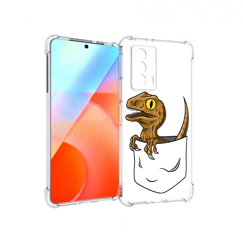 

Чехол MyPads Tocco для Vivo iQOO Z5 динозавр в кармане (PT226980.401.327), Прозрачный, Tocco