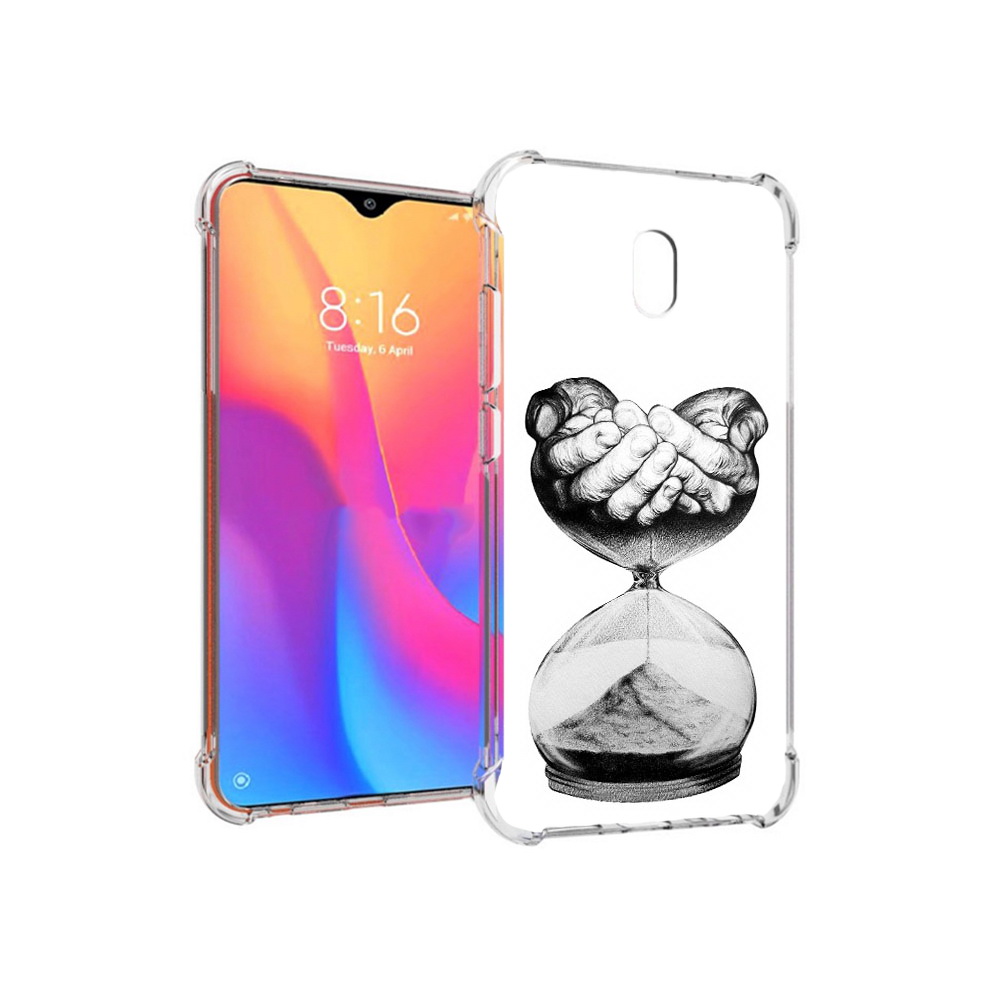 Чехол MyPads Tocco для Xiaomi Redmi 8A часы жизни черно белый (PT138948.272.669)
