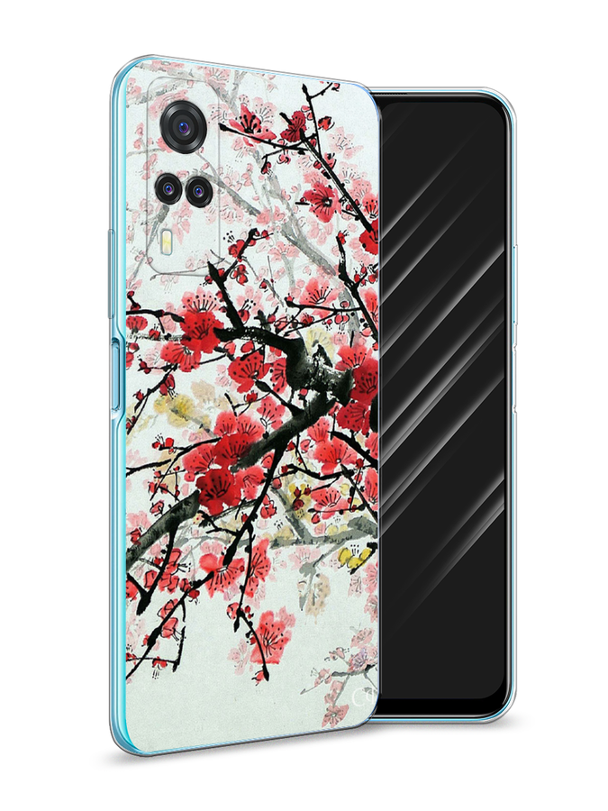 

Чехол Awog на Vivo Y31 "Сакура", Розовый;черный, 263750-4