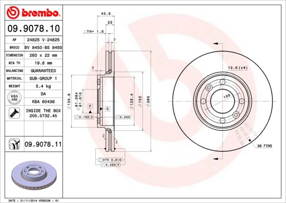 

Диск тормозной передн, NISSAN: MICRA 03-, NOTE 06-, RENAULT: MEGANE II 02-, MEGANE II унив