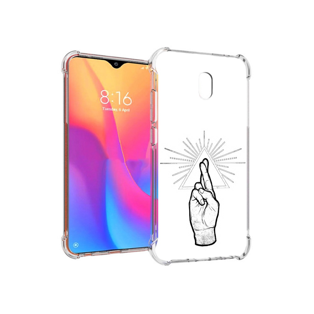 

Чехол MyPads Tocco для Xiaomi Redmi 8A черно белая рука (PT138948.272.681), Прозрачный, Tocco