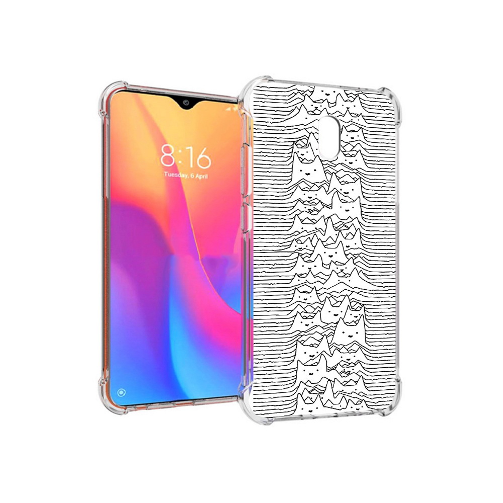 

Чехол MyPads Tocco для Xiaomi Redmi 8A черно белые коты 3D (PT138948.272.682), Прозрачный, Tocco