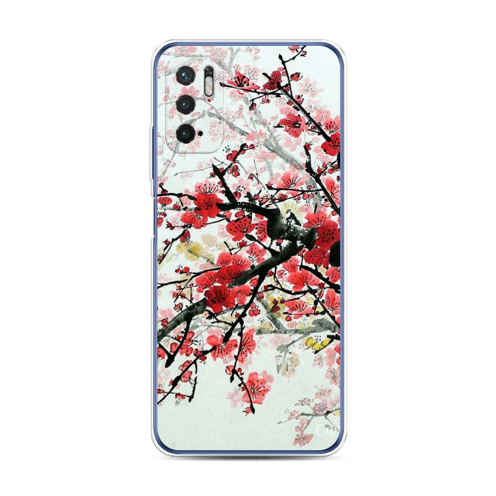 фото Чехол awog "сакура" для xiaomi redmi note 10 5g