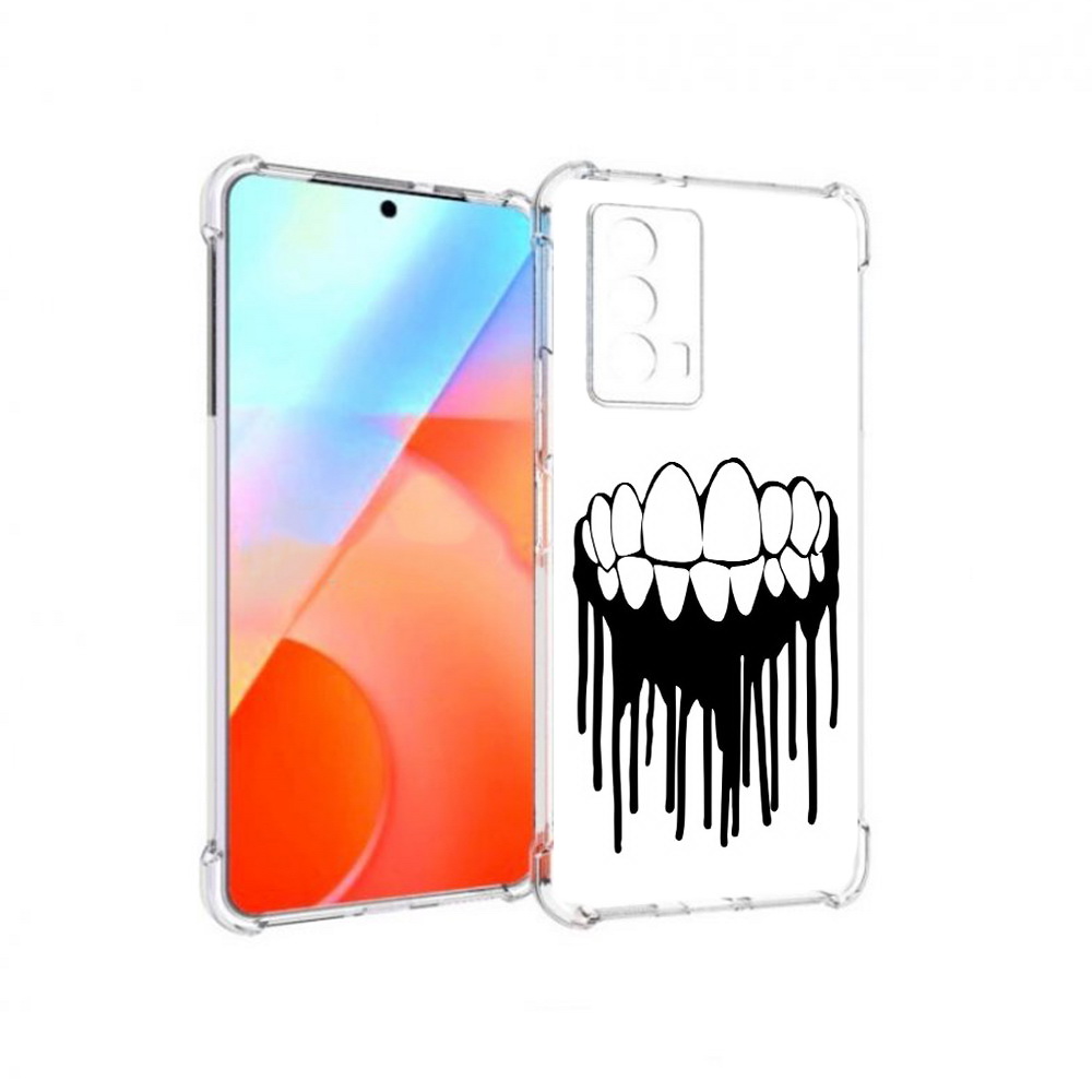 

Чехол MyPads Tocco для Vivo iQOO Z5 зубы (PT226980.401.372), Прозрачный, Tocco