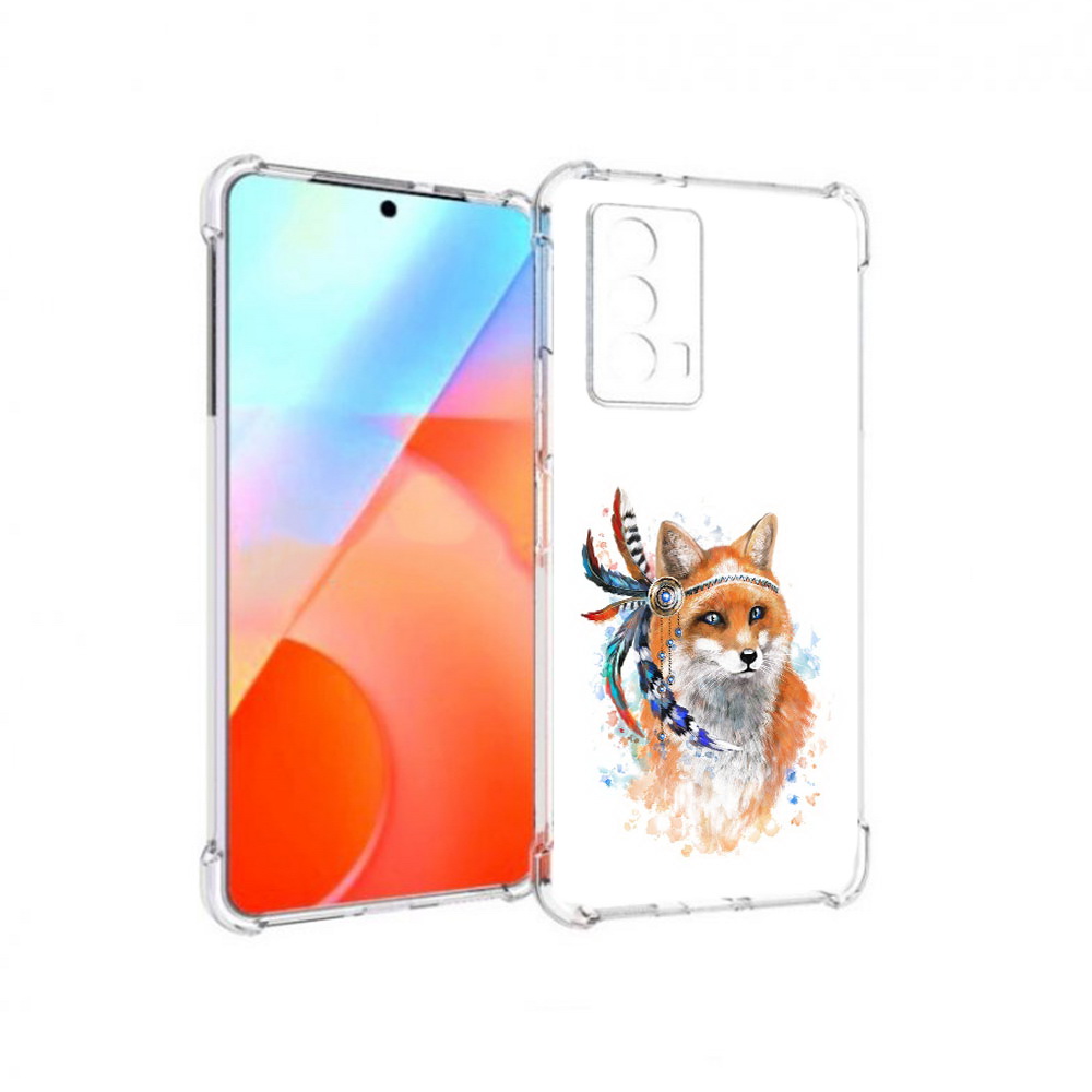 

Чехол MyPads Tocco для Vivo iQOO Z5 инду лиса (PT226980.401.377), Прозрачный, Tocco