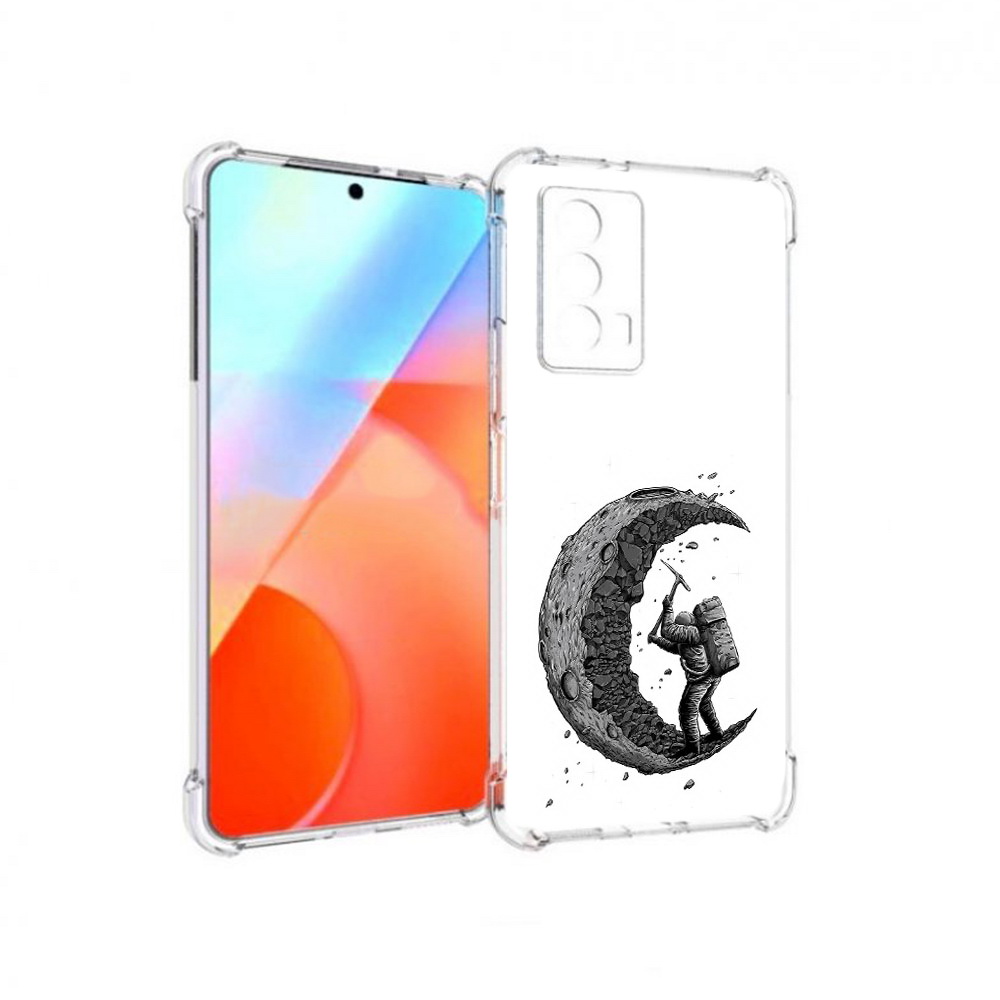

Чехол MyPads Tocco для Vivo iQOO Z5 камненная луна (PT226980.401.384), Прозрачный, Tocco
