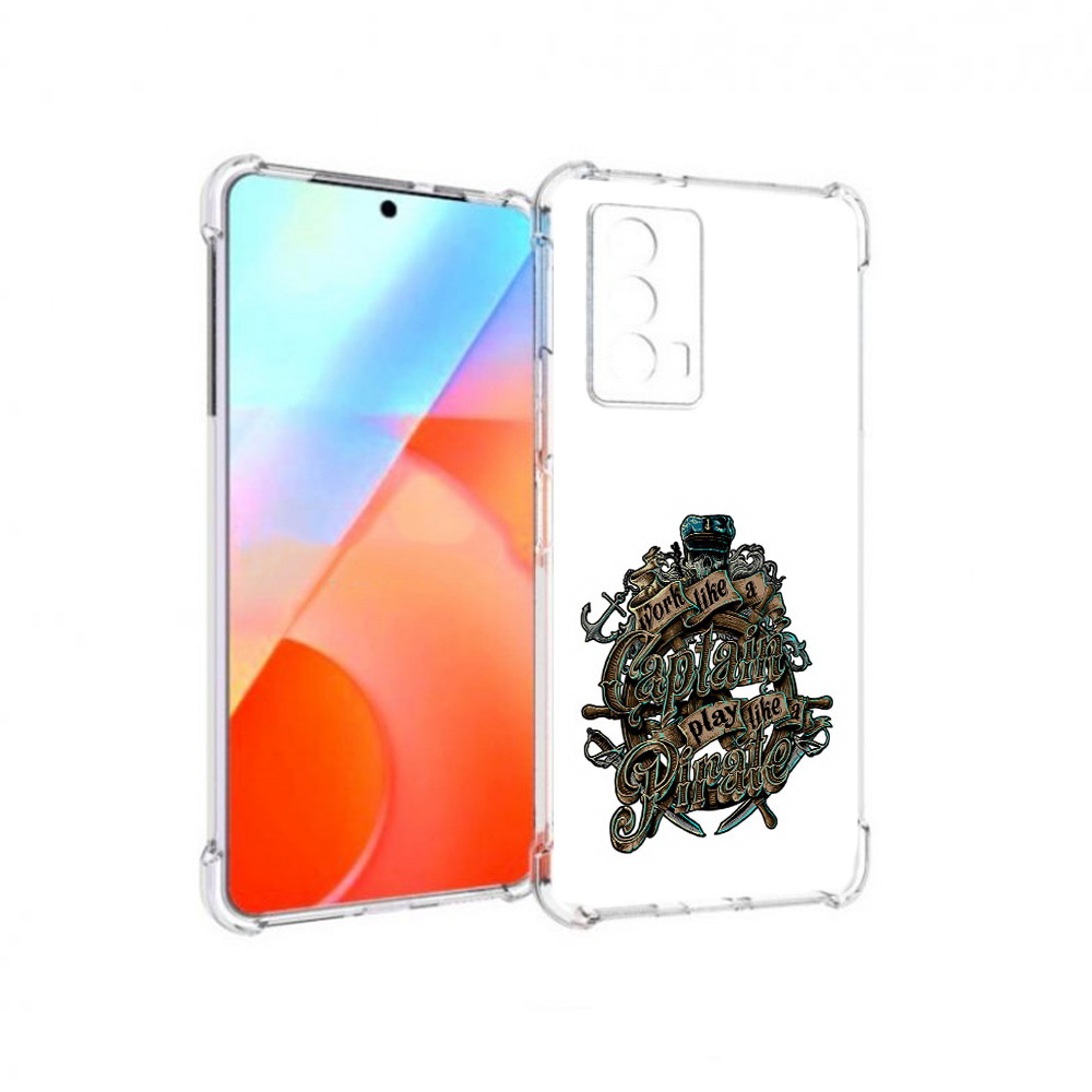 

Чехол MyPads Tocco для Vivo iQOO Z5 капитан пиратов (PT226980.401.385), Прозрачный, Tocco