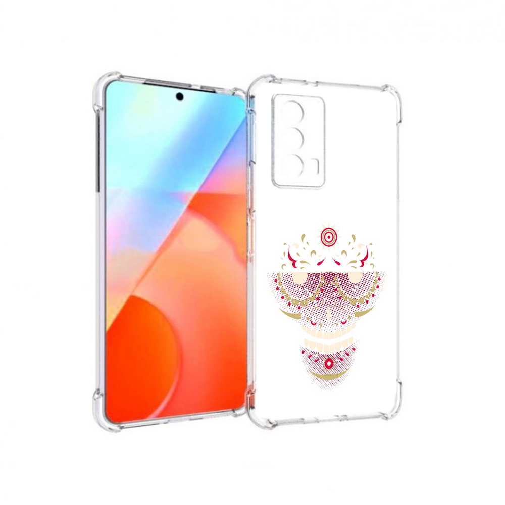 Чехол MyPads Tocco для Vivo iQOO Z5 карнавальный скелет абстракция (PT226980.401.386)