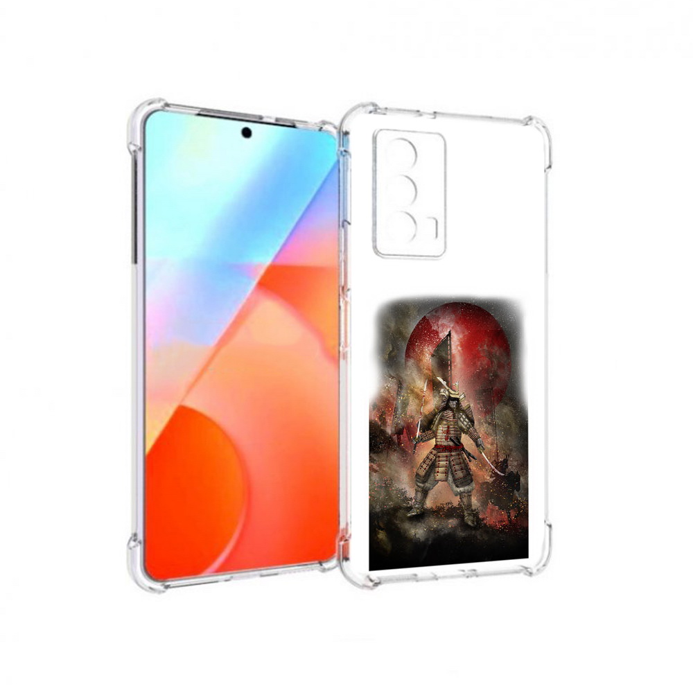 

Чехол MyPads Tocco для Vivo iQOO Z5 китайскийвоин (PT226980.401.388), Прозрачный, Tocco