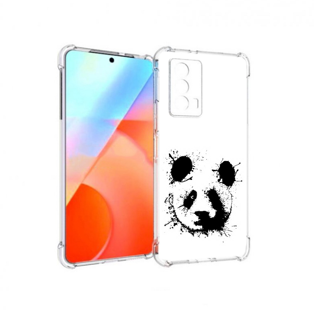 

Чехол MyPads Tocco для Vivo iQOO Z5 клякса-панда (PT226980.401.389), Прозрачный, Tocco