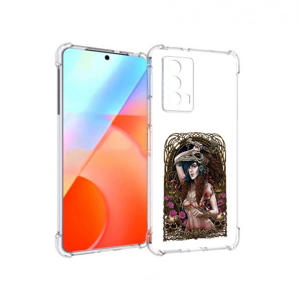 

Чехол MyPads Tocco для Vivo iQOO Z5 красивая девушка рисунок (PT226980.401.407), Прозрачный, Tocco