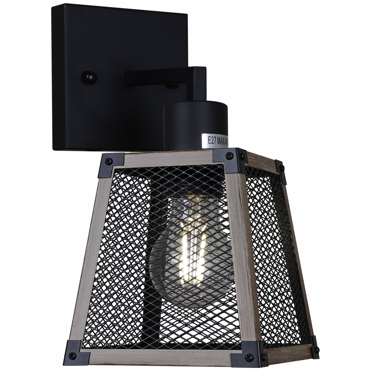 

Бра illumico IL1006-1W-05 BK WOOD