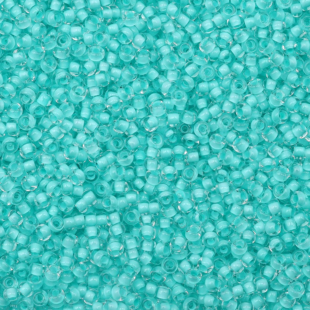 

Бисер Preciosa Чехия 38353 прозрачный с цветным центром 10/0, круглое отверстие, 50 г, Голубой