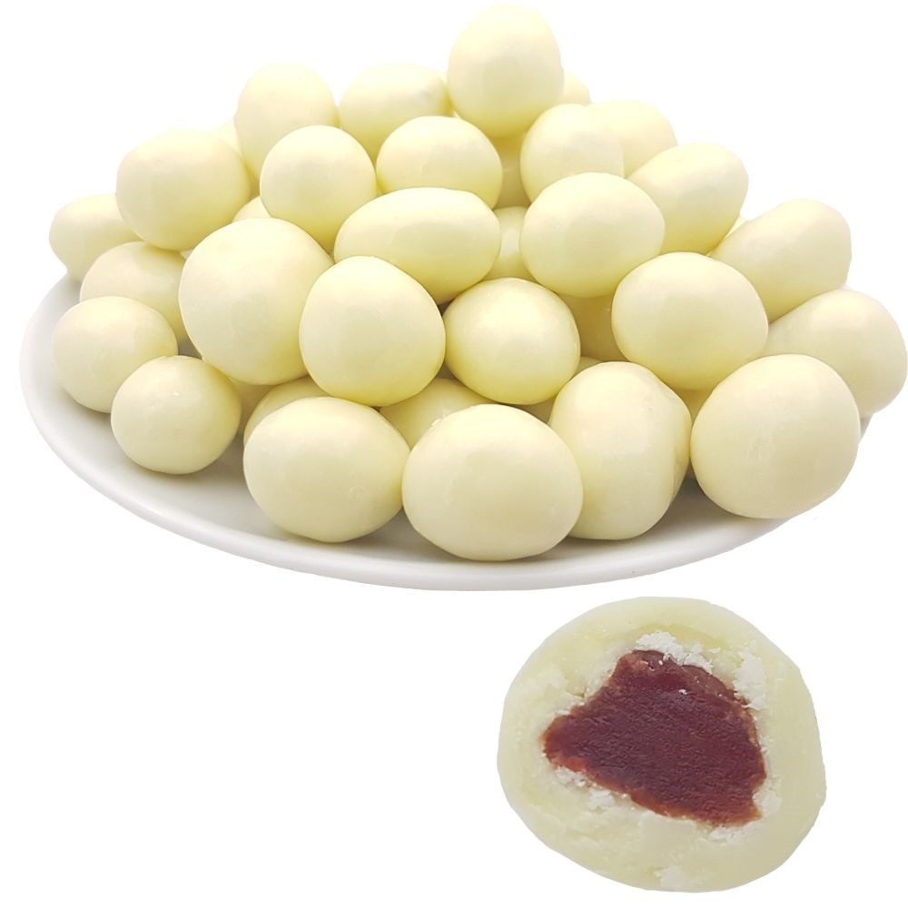 

Клубника "Подари чай" в белой шоколадной глазури, 100 г, Клубника в белой шоколадной глазури