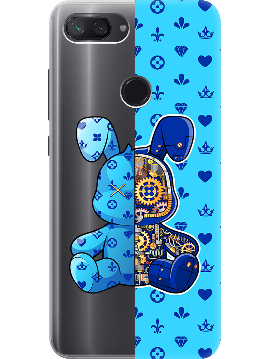 

Силиконовый чехол на Xiaomi Mi 8 Lite с принтом "Голубой Кролик с механизмом", Прозрачный;голубой;синий, 719373271