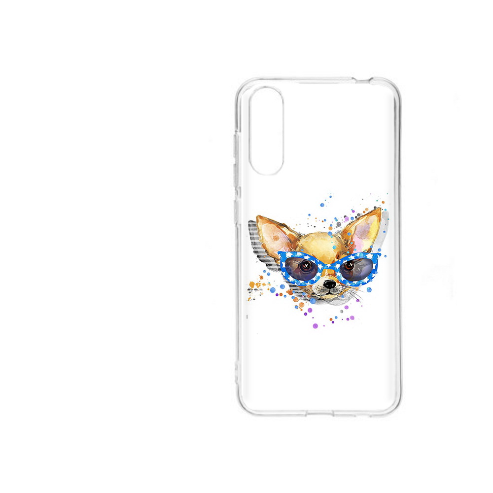 

Чехол MyPads Tocco для ZTE Blade A7 2020 чихуа-хуа в очках (PT142232.471.691), Прозрачный, Tocco