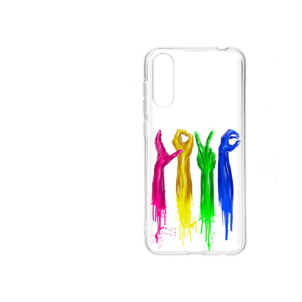

Чехол MyPads Tocco для ZTE Blade A7 2020 яркие руки love (PT142232.471.707), Прозрачный, Tocco