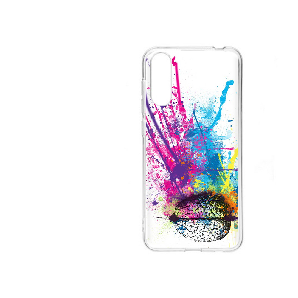 

Чехол MyPads Tocco для ZTE Blade A7 2020 яркий красочный мозг (PT142232.471.710), Прозрачный, Tocco