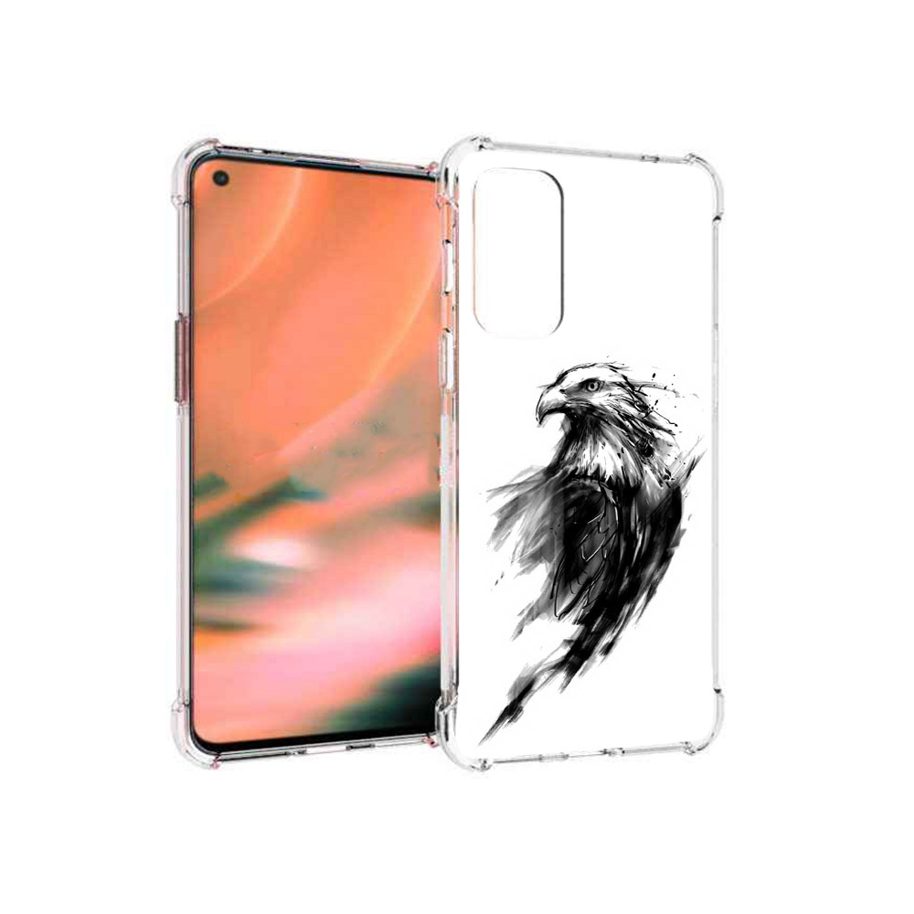 

Чехол MyPads Tocco для OnePlus Nord 2 5G чб птица (PT161451.125.670), Прозрачный, Tocco