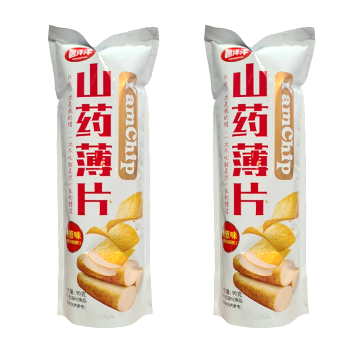 Чипсы YamChip оригинальные с чесноком, 2 шт по 90 г